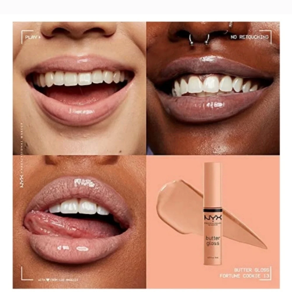 $4 🌙 NYX Butter‎ Gloss- Fortune Cookie NEW FULL SZ